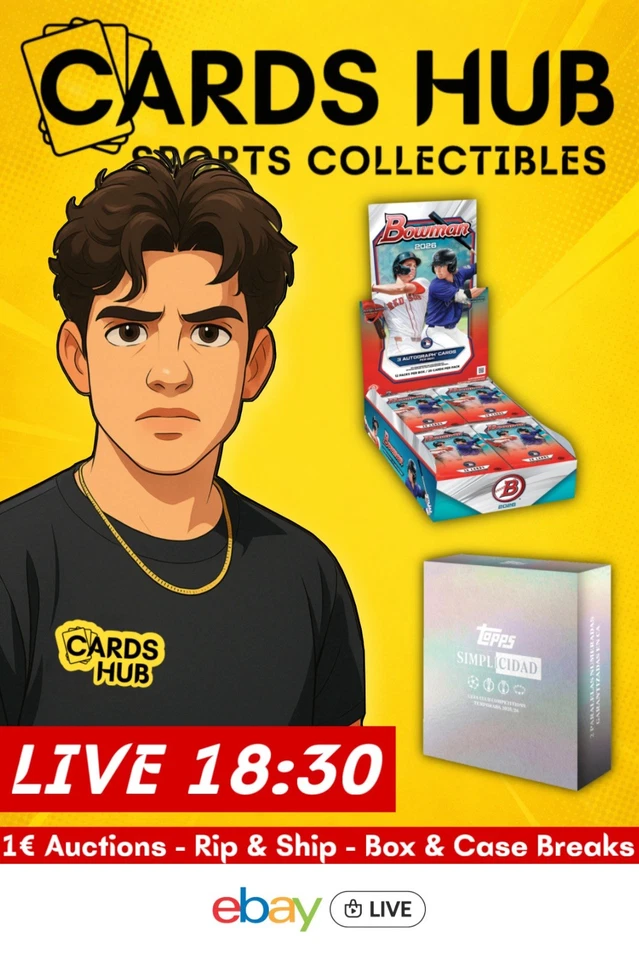 1€ START BOX BREAKS! 2026 Bowman Baseball Jumbo + 25/26 UCC Simplicidad