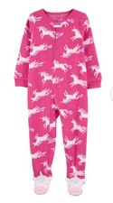 Carter's Baby Girls' Unicorn Fleece Footie Pajama 6 months Adorable brand new