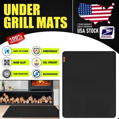 20sqft Fireproof Fireplace Hearth Rug Protection Mat Floor Flame Resistant Pad