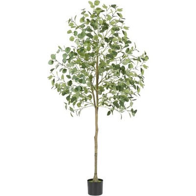 6FT Artificial Eucalyptus Tree Indoor Fake Tree for Home Office Bedroom Decor