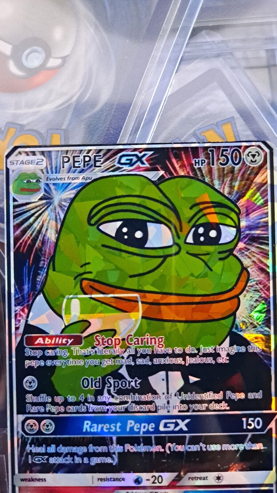 Pepe Frog Pokemon Card (Cheers Dicaprio Gatsby) | eBay