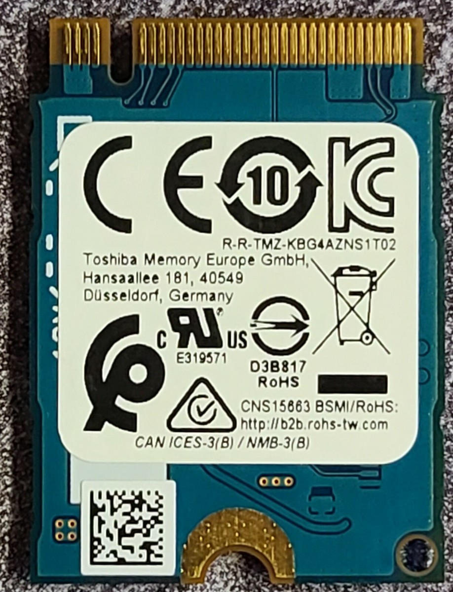 NEW - Dell Inspiron 15-3583 NVMe M.2 128GB SSD Drive 9946M Toshiba