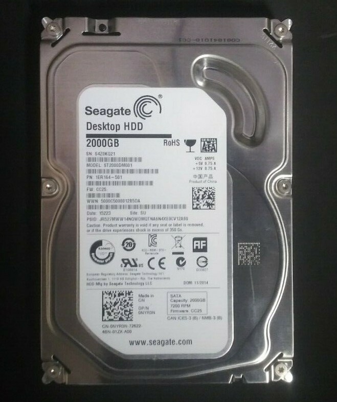 Seagate 2000GB ST2000DM001 ×5 10TB① Seagate 2000 GB ST2000DM001 HDD | eBay