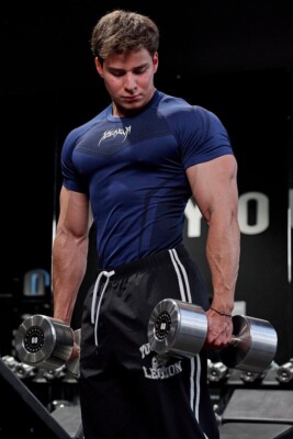 YOUNGLA (SOLD OUT) - 4041 - WARRIOR COMPRESSION TEES - NAVY - SIZE