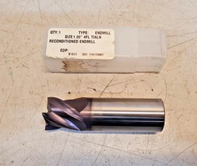 SGS Reconditioned END MILL 1.0'' | 36444 | EDP B1511 | 110113381 | 4FL TIALN