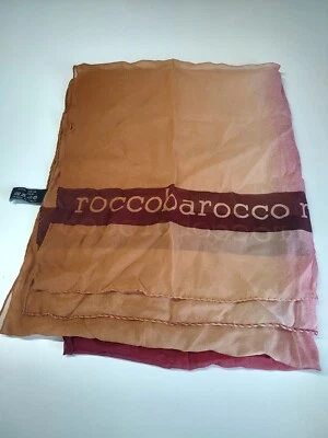 ROCCOBAROCCO Foulard Schals Schal Rechteck 100% Seide Hergestellt In Italien - Bild 1 von 4