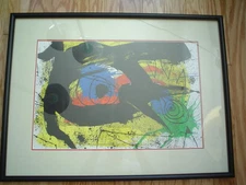 JOAN MIRO Original Lithograph From DLM 203 - Conservation Framed - Nice