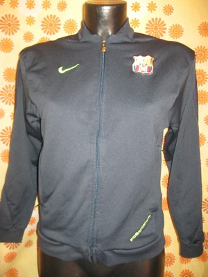 Veste De Sport Nike FC Barcelona Medium - Noir Et Sarcelle - Neuf Vintage Jamais Utilisé