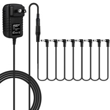 9V DC 1000mA Guitar Effect Center Negative Adapter 8 Way Daisy Chain Cord Cable