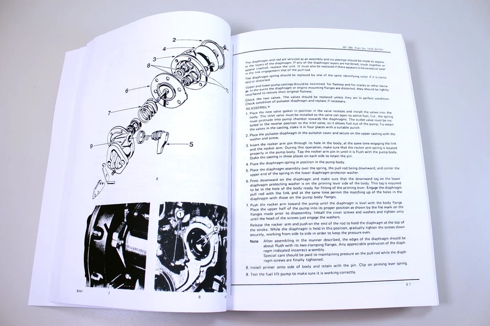 Massey Ferguson Mf 300 Crawler Tractor Loader Dozer Service Manual Parts Catalog - Image 4 of 4