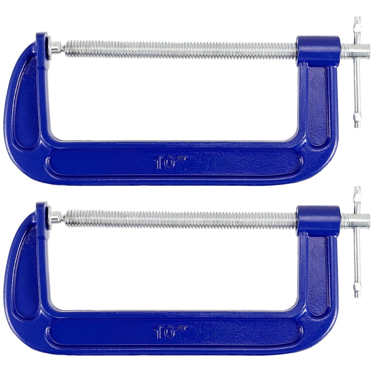 2 Pack 10 Inch C-Clamp Malleable Iron C-Clamp Heavy Duty C-Clamp T