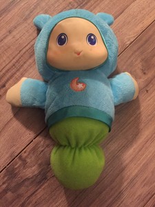 blue glow worm toy