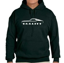 1968 Ford BULLITT Mustang Classic Outline Design Hoodie Sweatshirt NEW