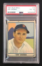1941 Play Ball Joe Cronin #15 PSA4 VG-EX    FRESHLY GRADED!!!