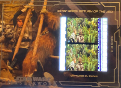 STAR WARS 2017 TOPPS MASTERWORK FCR-33 FILM CEL RELIC CAPTURED BY EWOKS V3