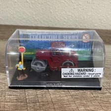 Smart Toys Red Model Steam Roller Stop Sign & Worker Collectible Series HO 1:87