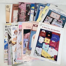 Mixed Lot of 20 Vintage Cross Stitch Patterns Leaflets Charts Books