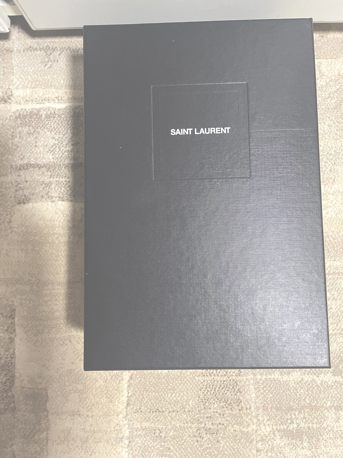 Sandali bassi YSL Saint Laurent Cassandra in vernice nera taglia 38 5 ottime condizioni