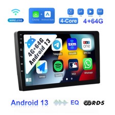 Autoradio 10.1" 4+64GB Android13 con Wireless CarPlay GPS Navi BluetoothFM 2 DIN