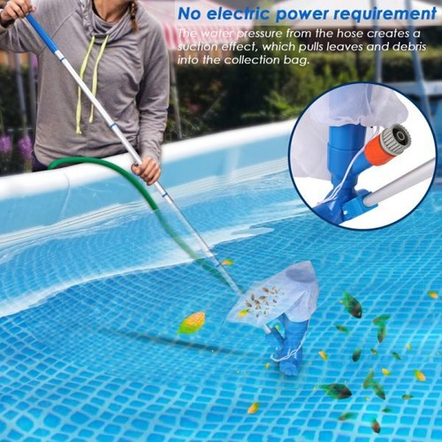 Handheld Vacuum Swimming Pool Jet Cleaner 5Section Pole Ground Spa Pond Fountain - Picture 4 of 15