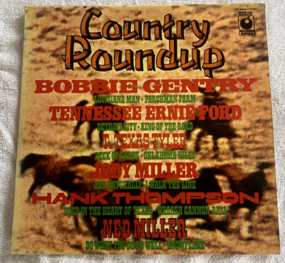 Country Roundup LP ''Various Artists'' 1974 Compilation Album In Ex-Cond