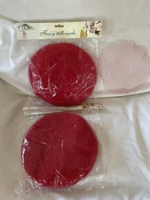 100 Fancy Red Tulles Circles Edge 9  Favor Party Wrap