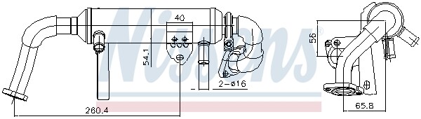 Nissens 989482 Agr-KüHler FüR Alfa 159 Croma Grande Punto Sedici Astra H Signum-image