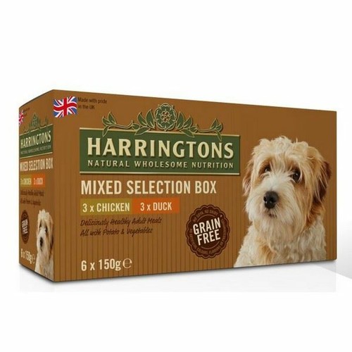 Harringtons Mixed Selection Wet Dog Food Chicken Duck Grain Free 6 x