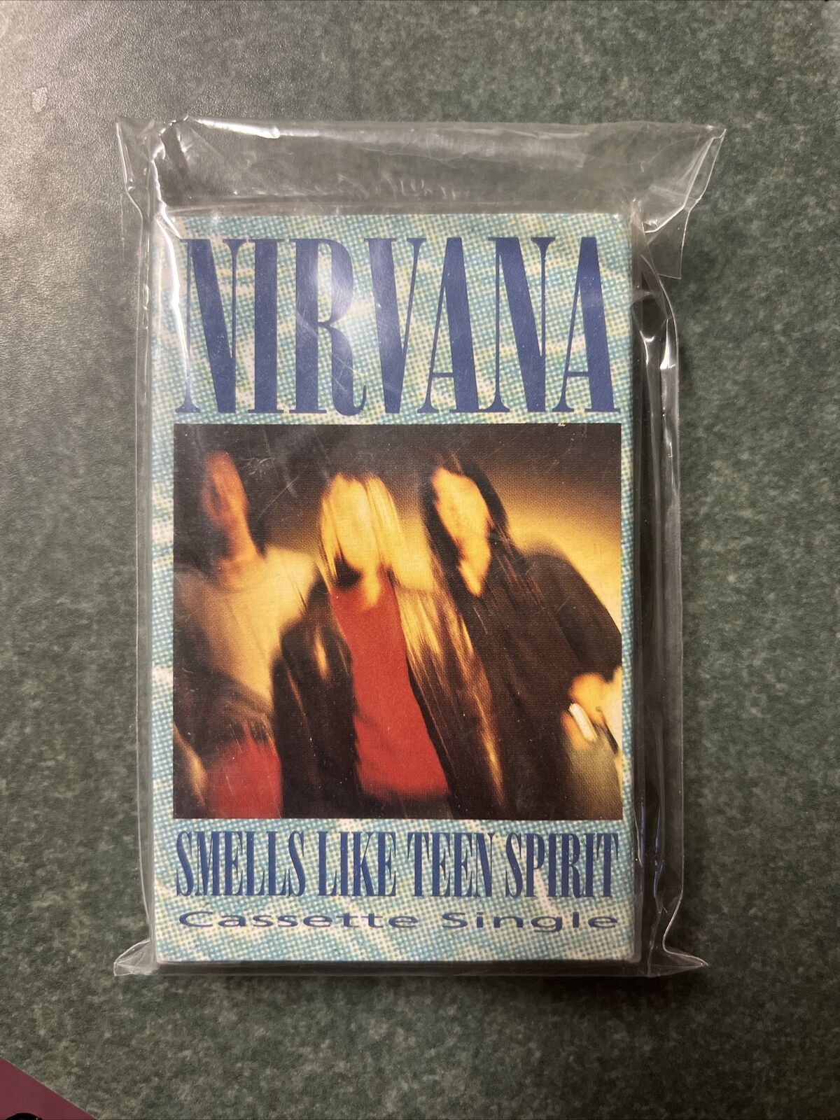 NIRVANA Nevermind Smells Like Teen Spirit CASSETTE TAPE NEW SEALED UNOPENED Rare