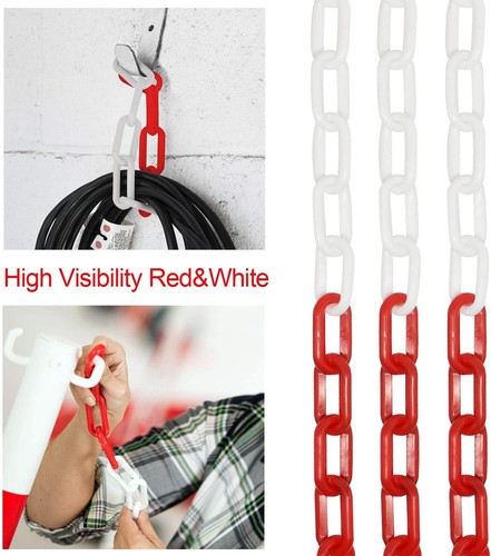 6mm 8mm 1-25M Plastic Chain Plastic Barrier Chain Safety Chainsaw Sharpening - Picture 6 of 18