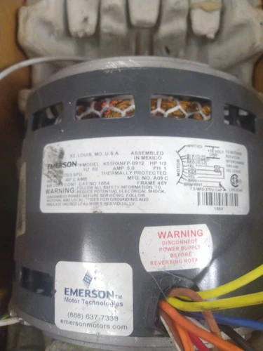 Emerson Blower Mtr Direct Drive 1/3 HP 1075 Rpm 115 V