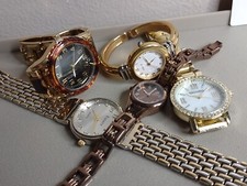Lot Of 5 Untested Analog Watches 5 Pc Metal Watch Lot