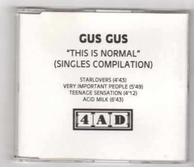 (IK368) Gus Gus, This Is Normal 4 track sampler - DJ CD