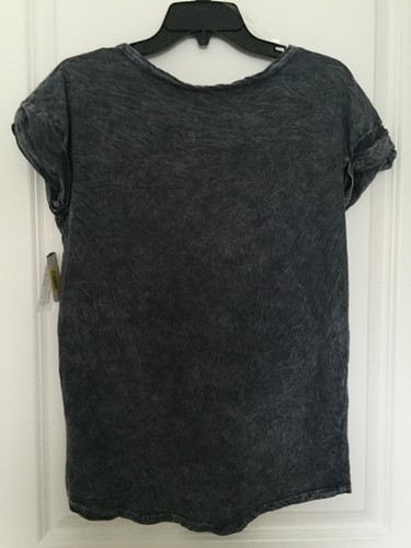 MISS ME Short Sleeve Freedom Ring Top Shirt NWT DT556 Women Navy Small - Picture 5 of 5