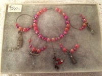 Wine Glass Stem Charms & Bottle Charm--tequila Girls Night Theme Wine Glass Stem Charms & Bottle Charm--tequila Girls Night Theme