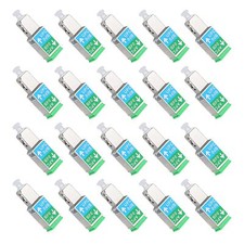 20 Pack SC/APC Female to SC/UPC Male Fiber Optic Adapter Singlemode SM 9/125 ...