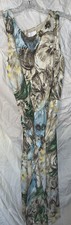 100% SILK Kate Hill Floral Sleeveless Dress Size 8 SALE