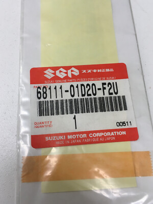 スズキ NOS OEM Genuine Suzuki Silver Emblem P/N 68111-34330-13L NEW