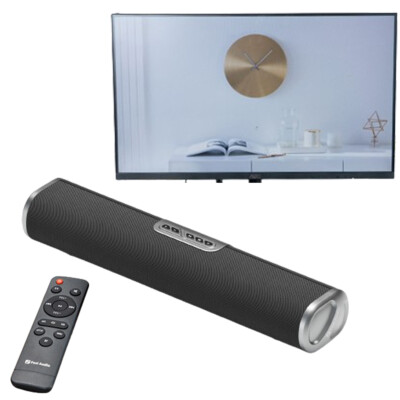 2.0 Sound Bar W/ Subwoofer for TV Deep Bass Small Soundbar Speaker Home Theater