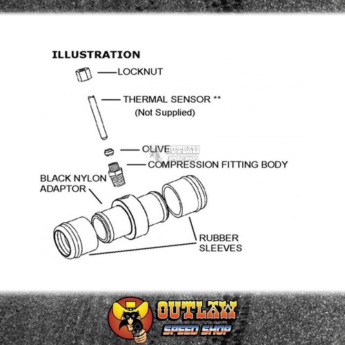 Davies Craig 0409 In-line Temperature Sensor Adapter For 1-1/4 To 1-1/2 Hose - Foto 3
