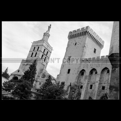 Photo L.000114 NOTRE-DAME DES DOMS PALAIS DES PAPES AVIGNON
