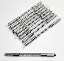 10pk Double End Crystal Acrylic Manual Tattoo Pen Microblading Eyebrow Tool