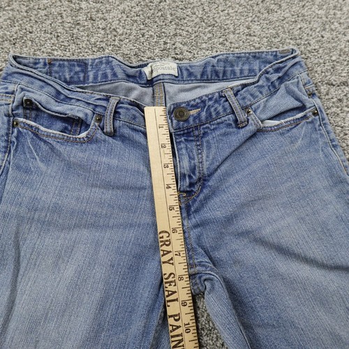 Aeropostale Jeans Women 8 Blue Denim Pants Low Rise Flare Boot Stretch Boho Y2K - Picture 4 of 14