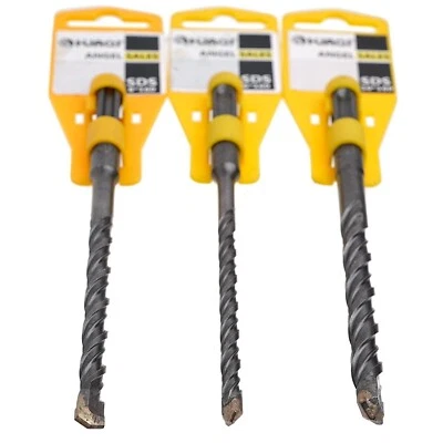 HUAQI 6/ 8/ 10MM SDS+ PLUS MASONRY CARBIDE HAMMER DRILL BIT Stone Brick Concrete