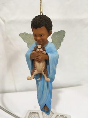Thomas Blackshear African American ''Puppy Love'' Ornament (5014)