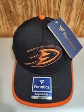 Anaheim Ducks / NHL Hockey / Iconic Striped Trucker Snapback by Fanatics / NWT!