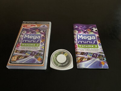 Jeu PSP Mega Minis Volume 2 – Édition PAL Complète Avec Manuel, état Correct