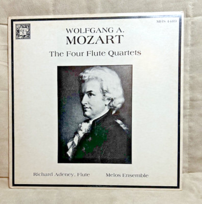 The Four Flute Quartets Wolfgang A Mozart MHS 4489 Record Vinyl