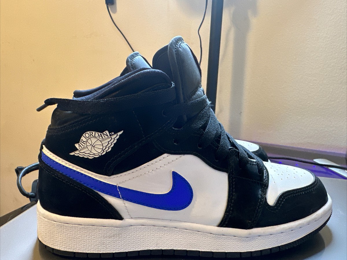 Jordan 1 Mid - Black Racer Blue | eBay
