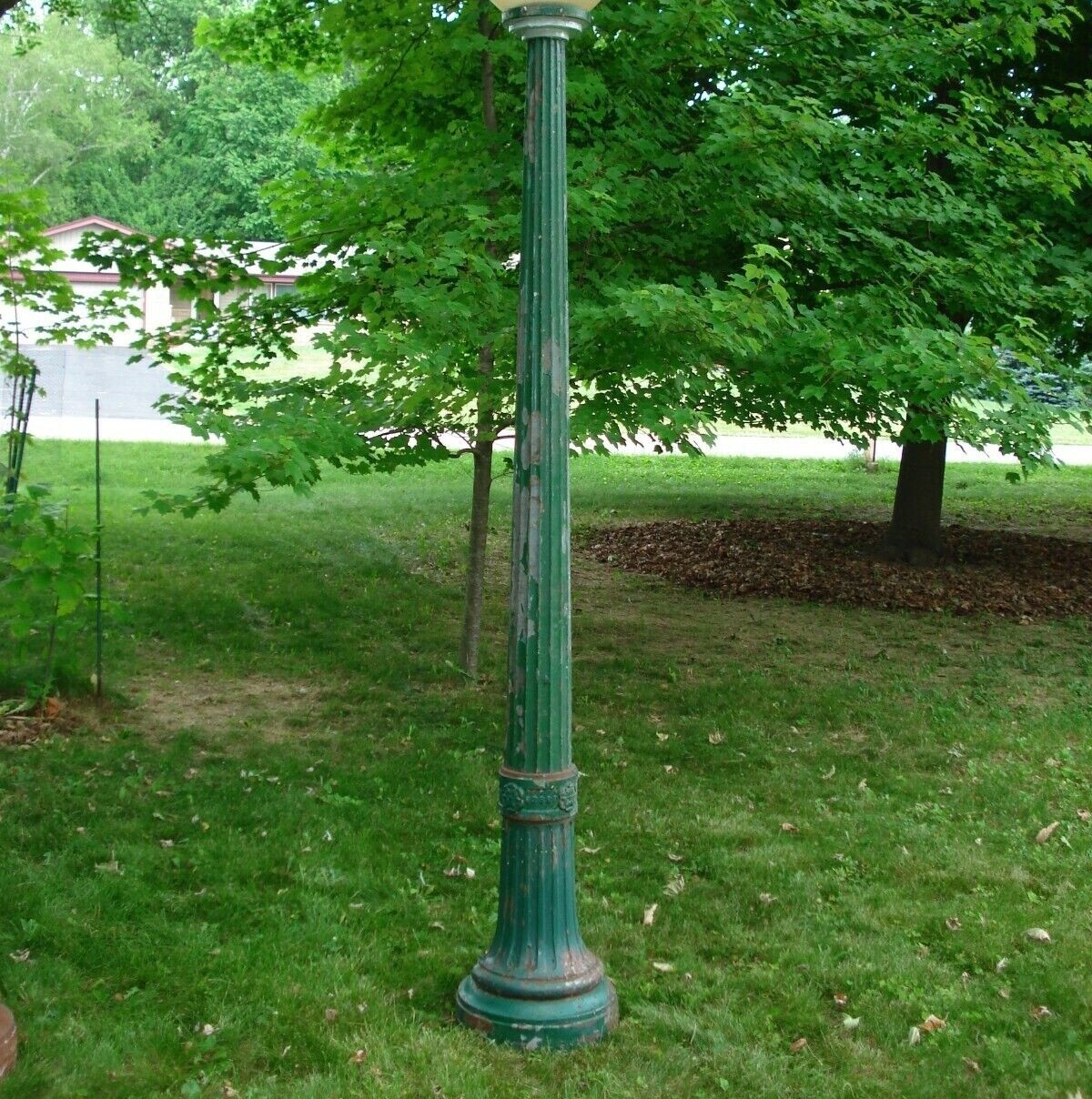 Antique General Electric Street Light Cast Iron Lamp Post 1920's1930's